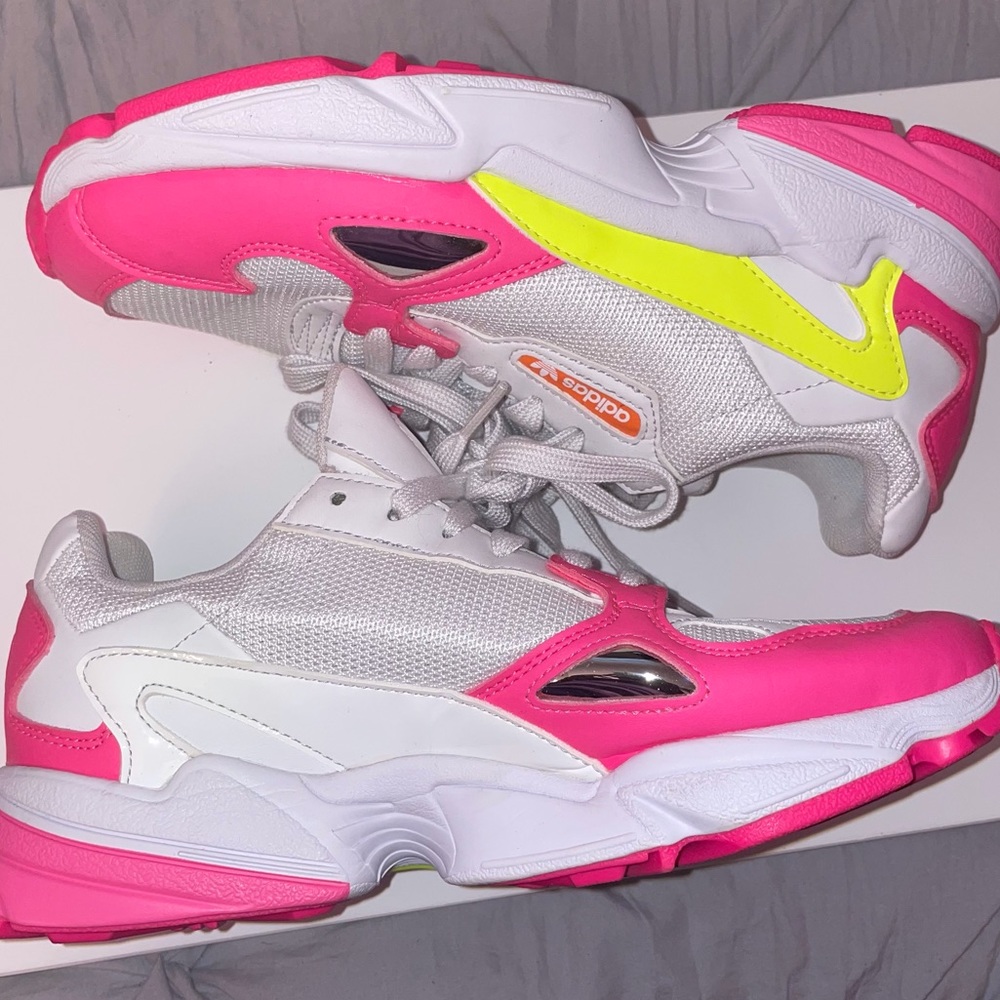 Adidas Falcon Shock Pink Solar Yellow